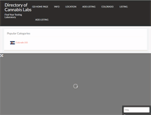 Tablet Screenshot of marijuanalabtesting.com
